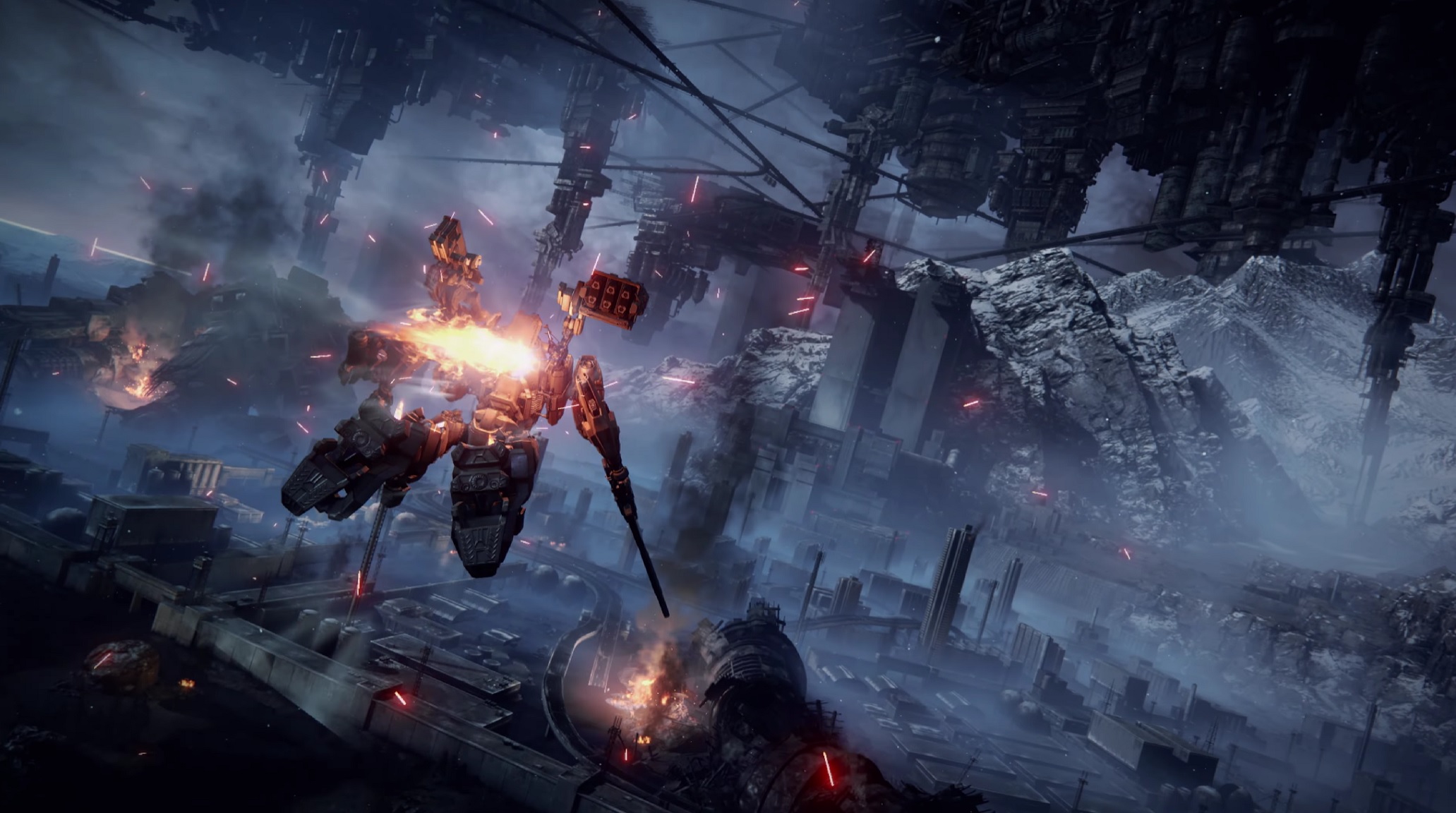 Armored Core 6: Fires of Rubicon snow flight image
